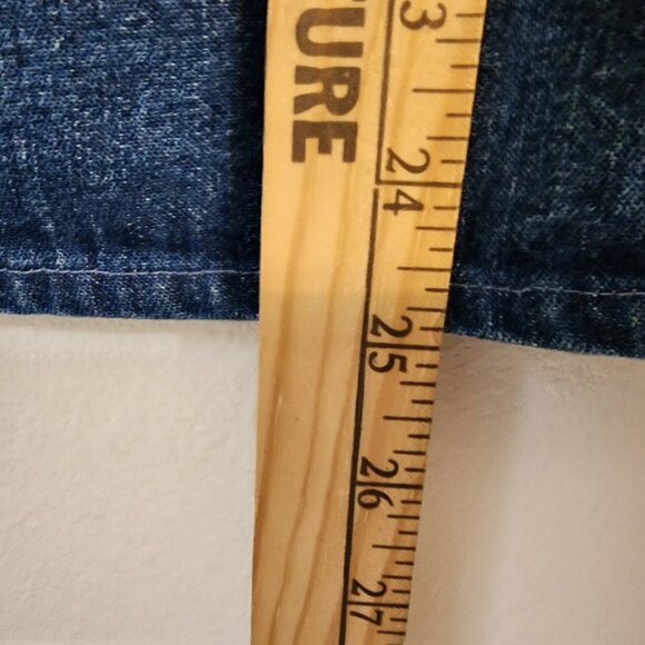 Vtg American Rave Denim Double Side Embroidered Collared Vest Size M, Cotton Y2K - Picture 14 of 14